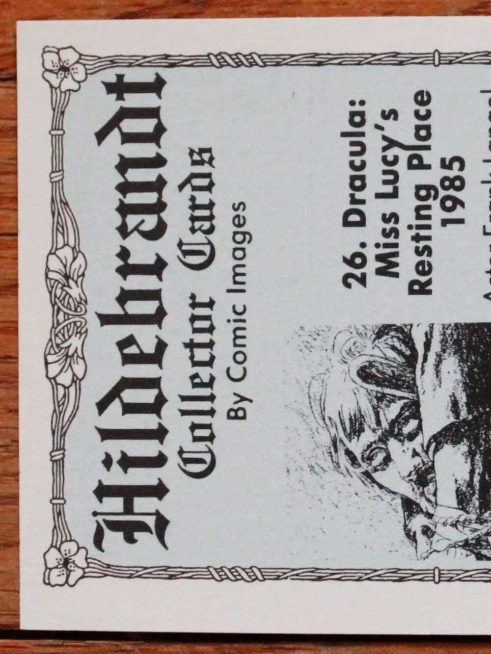 Vintage Greg Hilderbrandt (w/ Comic Images) 1992 Trading Card